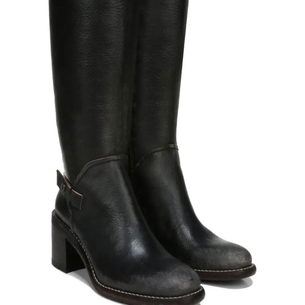 Franco sarto knee high block heel boots